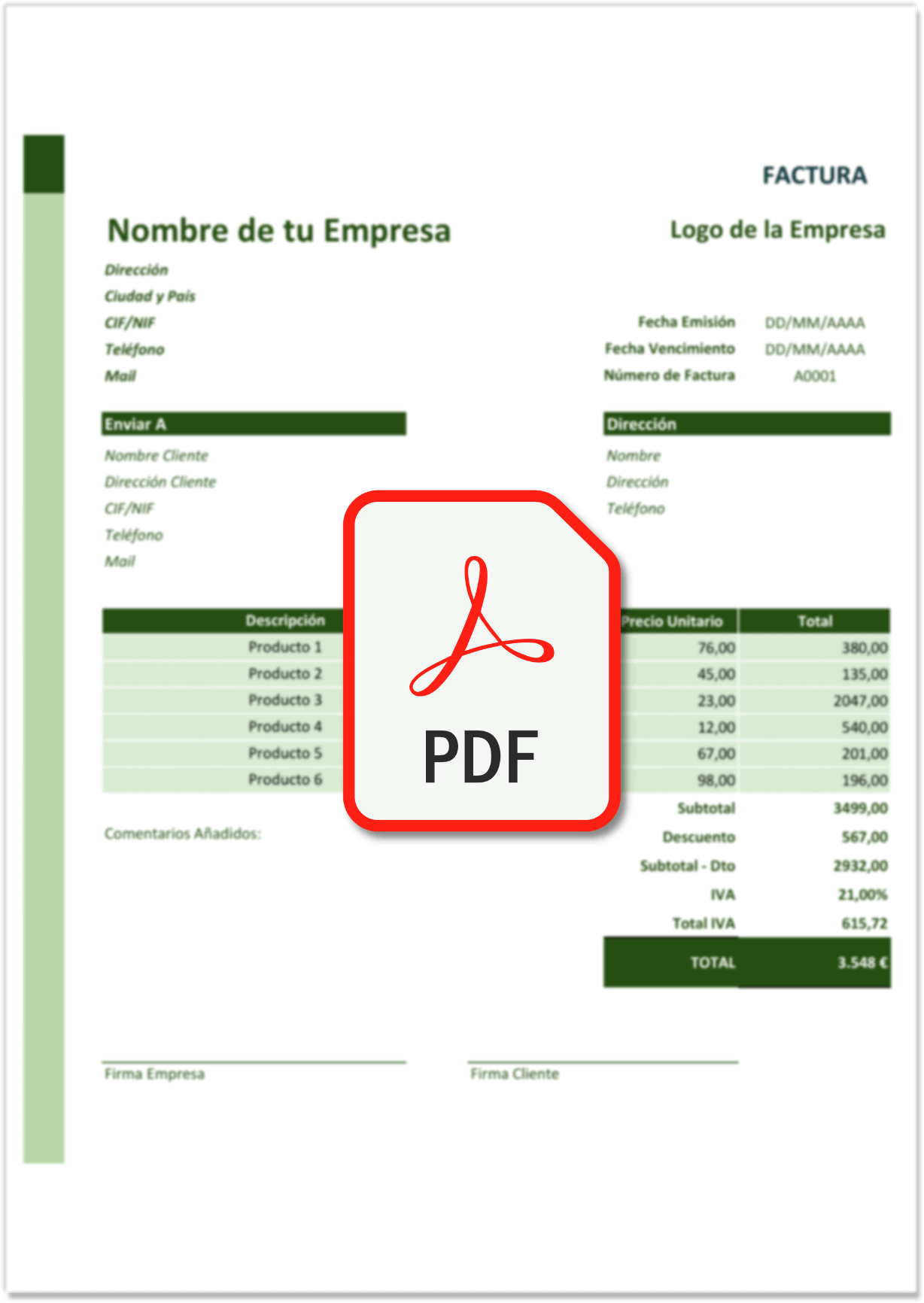 modelo factura pdf 2
