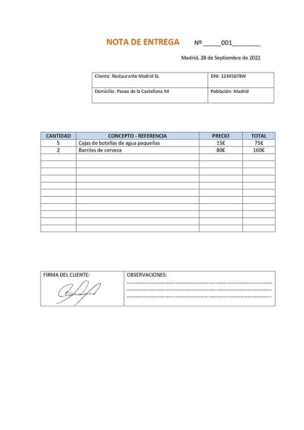 Plantilla De Nota De Entrega De Materiales Ejemplos De Notas My Xxx