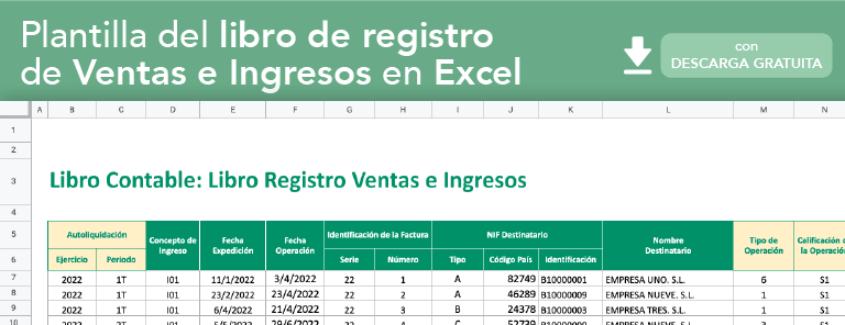 Plantilla Excel libro registro ventas e ingresos [Descarga GRATIS]