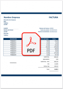 Plantillas Factura Proforma Excel, Word Y PDF [GRATIS]