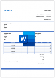 Plantillas Factura Proforma Excel Word Y Pdf Gratis