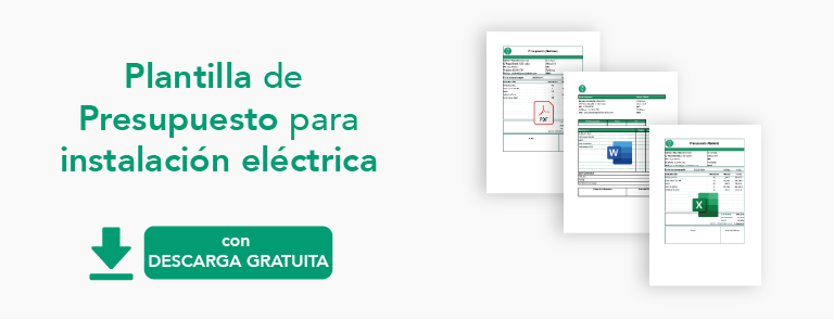 plantilla de presupuesto de instalación eléctrica