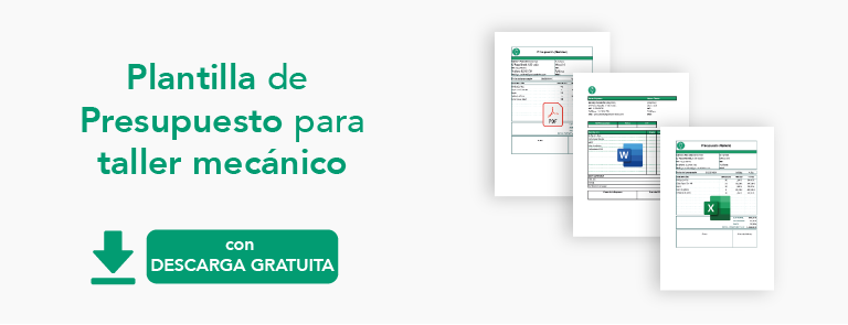 plantilla de presupuesto para taller mecánico