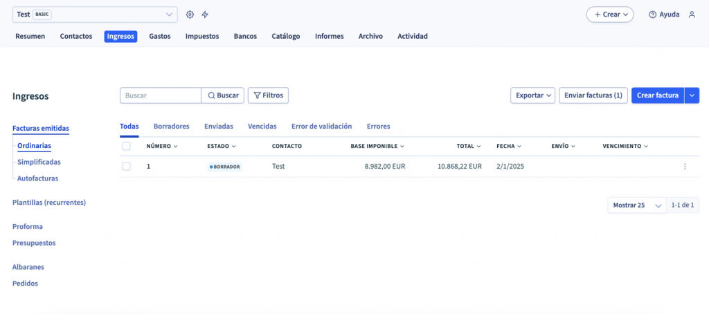 interfaz del software de B2B router 